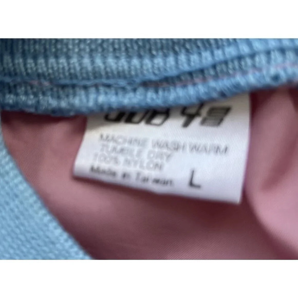 SUB4 Vintage Windbreaker Jacket L Pink Blue - Picture 5 of 5